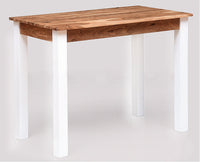 Belem Solid Wood Console Table , Study Laptop Table - Study Table - Furniselan - White-Finish