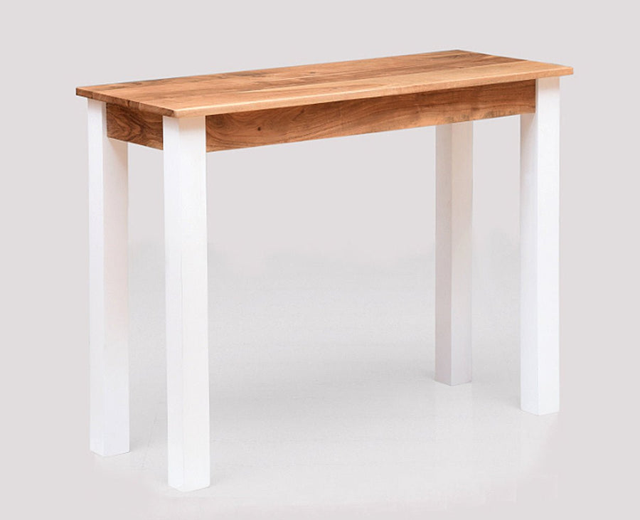 Belem Solid Wood Console Table , Study Laptop Table - Study Table - Furniselan - White-Finish