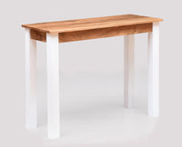 Belem Solid Wood Console Table , Study Laptop Table - Study Table - Furniselan - White-Finish