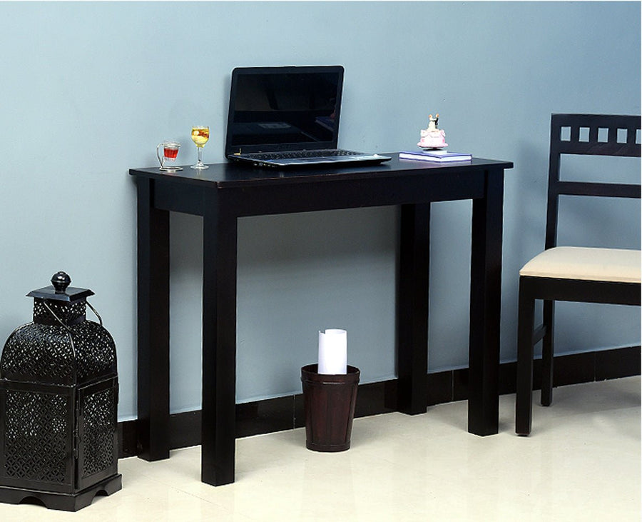 Belem Solid Wood Console Table , Study Laptop Table - Study Table - Furniselan - Walnut-Finish