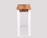 Belem Solid Wood Console Table , Study Laptop Table - Study Table - Furniselan - White-Finish