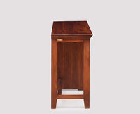 Belgaum Solid Wood Writing Study Table, Study Laptop Desk with Two Drawers & One Door - Study Table - Furniselan - Maple-Finish