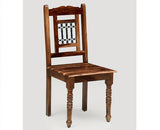 Belgaum Solid Wood Writing Study Table, Study Laptop Desk with Two Drawers & One Door With Chair - Study Table - Furniselan - Rustic-Teak-Finish