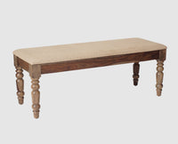 Belgium 3 Seater Sheesham Wood Bench - Furniselan - Grey-Finish