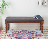 Belgium 3 Seater Sheesham Wood Bench - Furniselan - Maple-Finish