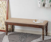 Belgium 3 Seater Sheesham Wood Bench - Furniselan - Grey-Finish