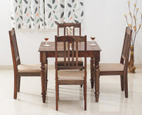 Belgium 4 Seater Dining Set With 4 Chairs - Furniselan - Grey-Finish