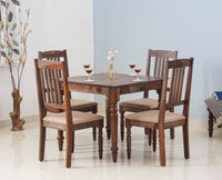 Belgium 4 Seater Dining Set With 4 Chairs - Furniselan - Grey-Finish