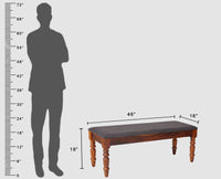 Belgium 6 Seater Dining Set With 4 Chairs & Bench - Dining Set - Furniselan - Maple-Finish