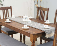 Belgium 6 Seater Dining Set With 4 Chairs & Bench - Dining Set - Furniselan - Teak-Finish