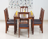 Belgium 6 Seater Dining Set With 6 Chairs - Dining Set - Furniselan - Maple-Finish