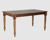 Belgium 6 Seater Dining Set With 6 Chairs - Dining Set - Furniselan - Teak-Finish