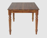 Belgium 6 Seater Dining Set With 6 Chairs - Dining Set - Furniselan - Teak-Finish