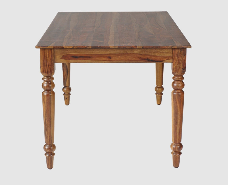 Belgium 6 Seater Dining Set With 6 Chairs - Dining Set - Furniselan - Teak-Finish