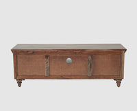 Belgium Entertainment Unit Tv Cabinet Two Door - Furniselan - Grey-Finish