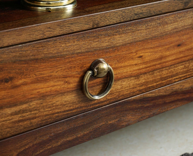 Belgium Entertainment Unit Tv Cabinet Two Door - Furniselan - Teak-Finish