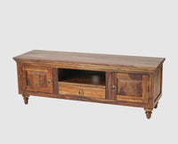 Belgium Entertainment Unit Tv Cabinet Two Door - Furniselan - Teak-Finish