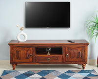 Belgium Entertainment Unit Tv Cabinet Two Door - Furniselan - Maple-Finish
