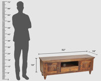 Belgium Entertainment Unit Tv Cabinet Two Door - Furniselan - Teak-Finish