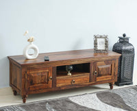 Belgium Entertainment Unit Tv Cabinet Two Door - Furniselan - Teak-Finish