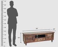 Belgium Entertainment Unit Tv Cabinet Two Door - Furniselan - Grey-Finish