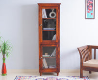 Belgium Glass Doors Book Case - Furniselan - Maple-Finish