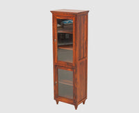 Belgium Glass Doors Book Case - Furniselan - Maple-Finish