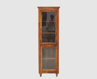 Belgium Glass Doors Book Case - Furniselan - Teak-Finish