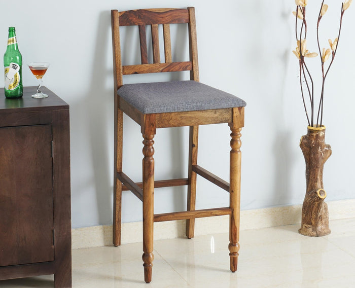 Belgium Sheesham Wood bar Chair - Bar Chairs - Furniselan