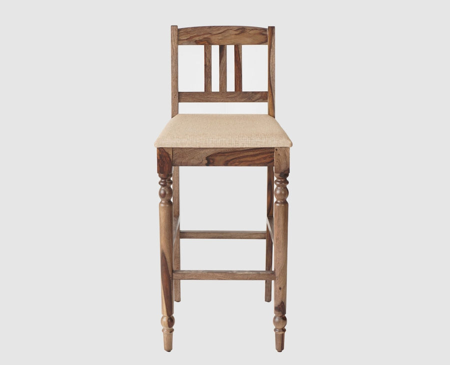 Belgium Sheesham Wood bar Chair - Bar Chairs - Furniselan - Grey-Finish