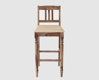 Belgium Sheesham Wood bar Chair - Bar Chairs - Furniselan - Grey-Finish