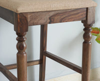 Belgium Sheesham Wood bar Chair - Bar Chairs - Furniselan - Grey-Finish