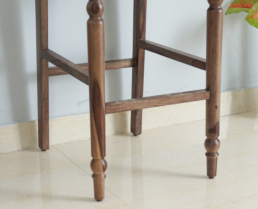 Belgium Sheesham Wood bar Chair - Bar Chairs - Furniselan - Grey-Finish