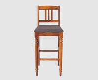 Belgium Sheesham Wood bar Chair - Bar Chairs - Furniselan - Maple-Finish