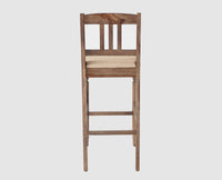 Belgium Sheesham Wood bar Chair - Bar Chairs - Furniselan - Grey-Finish