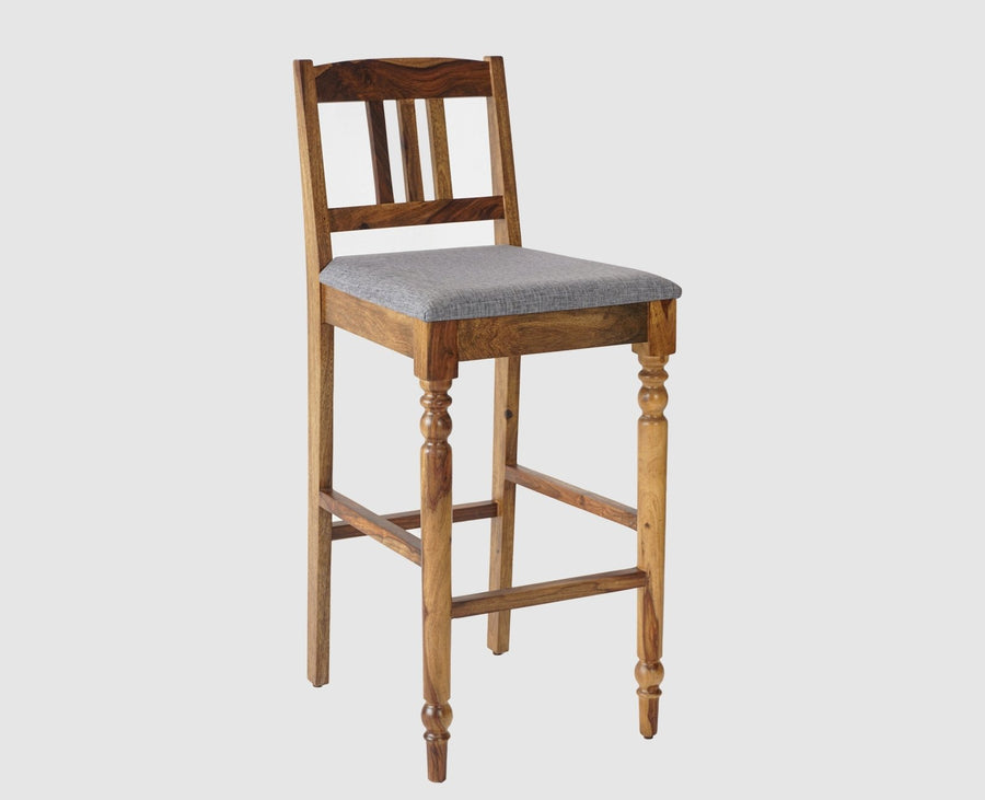Belgium Sheesham Wood bar Chair - Bar Chairs - Furniselan - Teak-Finish