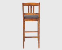 Belgium Sheesham Wood bar Chair - Bar Chairs - Furniselan - Maple-Finish