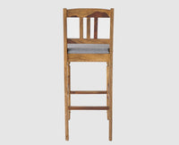 Belgium Sheesham Wood bar Chair - Bar Chairs - Furniselan - Teak-Finish