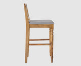Belgium Sheesham Wood bar Chair - Bar Chairs - Furniselan - Teak-Finish
