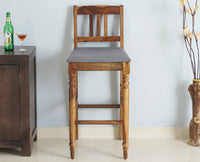 Belgium Sheesham Wood bar Chair - Bar Chairs - Furniselan - Teak-Finish