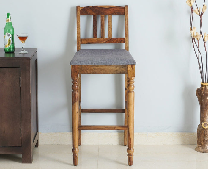 Belgium Sheesham Wood bar Chair - Bar Chairs - Furniselan