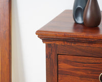 Belgium Sheesham Wood Chest Of Drawer - Furniselan - Maple-Finish
