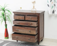 Belgium Sheesham Wood Chest Of Drawer - Furniselan - Grey-Finish