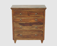 Belgium Sheesham Wood Chest Of Drawer - Furniselan - Teak-Finish