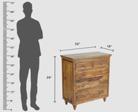 Belgium Sheesham Wood Chest Of Drawer - Furniselan - Teak-Finish