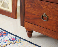 Belgium Sheesham Wood Chest Of Drawer - Furniselan - Maple-Finish