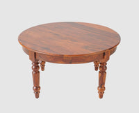 Belgium Sheesham Wood Round Coffee Table - Furniselan - Maple-Finish