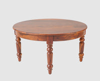 Belgium Sheesham Wood Round Coffee Table - Furniselan - Maple-Finish