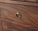 Belgium Sheesham Wood Tall Chest Of Drawer - Furniselan - Grey-Finish