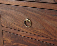 Belgium Sheesham Wood Tall Chest Of Drawer - Furniselan - Grey-Finish